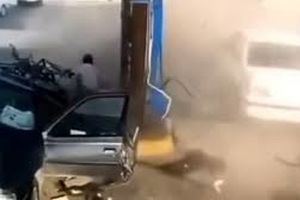 مرگ دلخراش زن در حادثه جایگاه سوخت‌گیری/ ویدئو