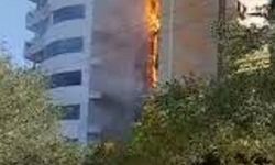 حریق برج زمرد مقابل دانشگاه تبریز مهار شد/ ویدئو
